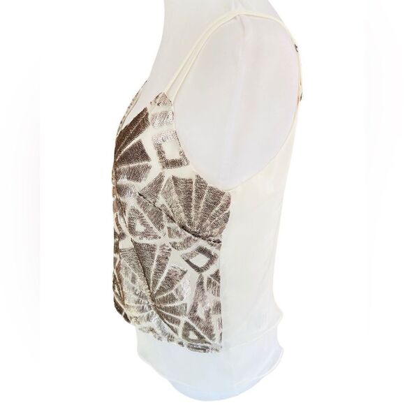 New with tags Bebe Geo Embellished Cami, Ocelot size XS - Picture 5 of 9